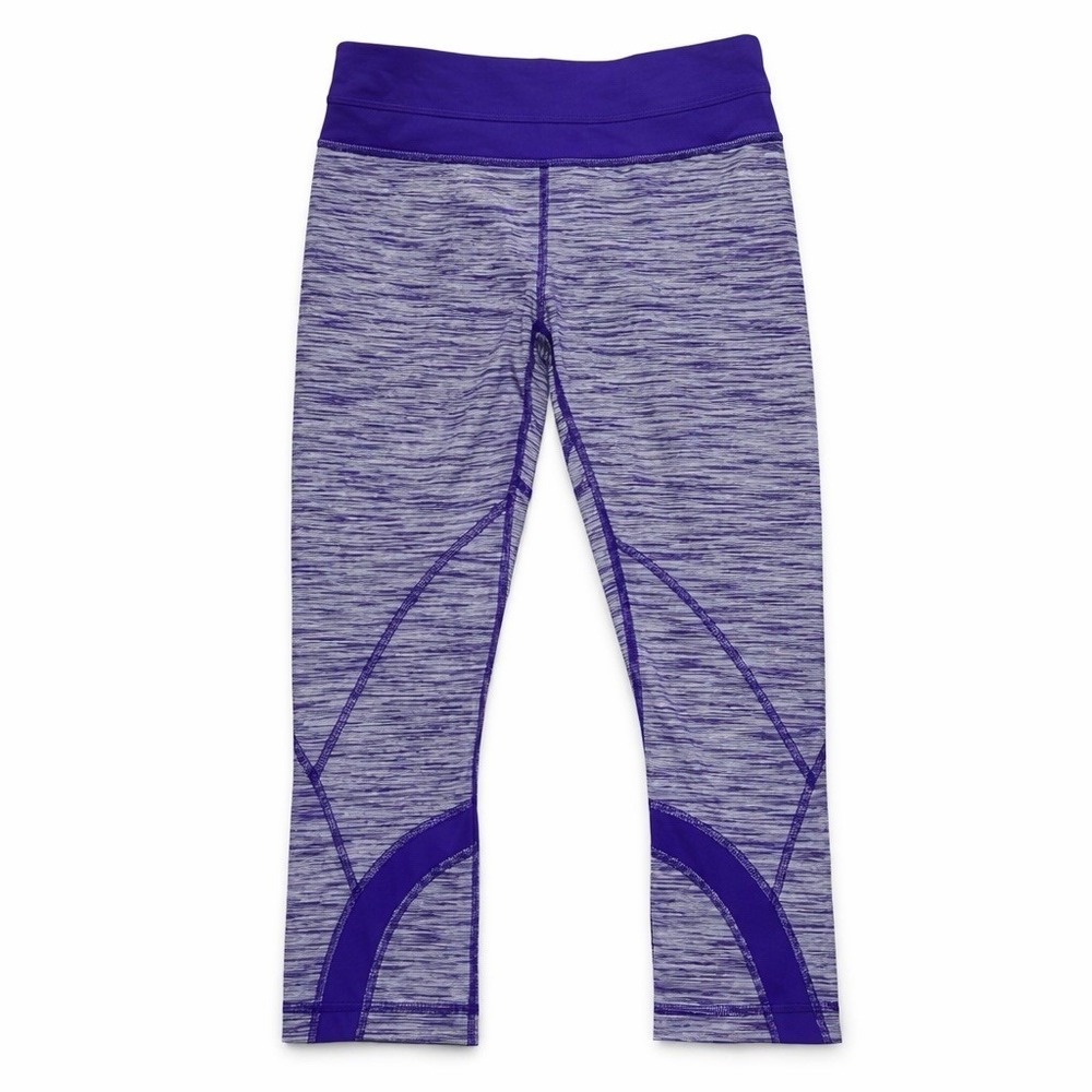 Lululemon Run Inspire Crop II Purple Space Sz 4 Women's Leggings
